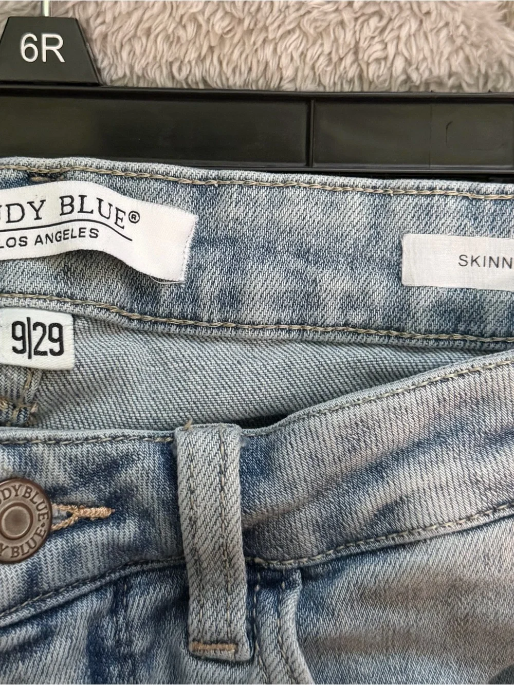 Judy Blue Light Blue Ripped Skinny Jeans